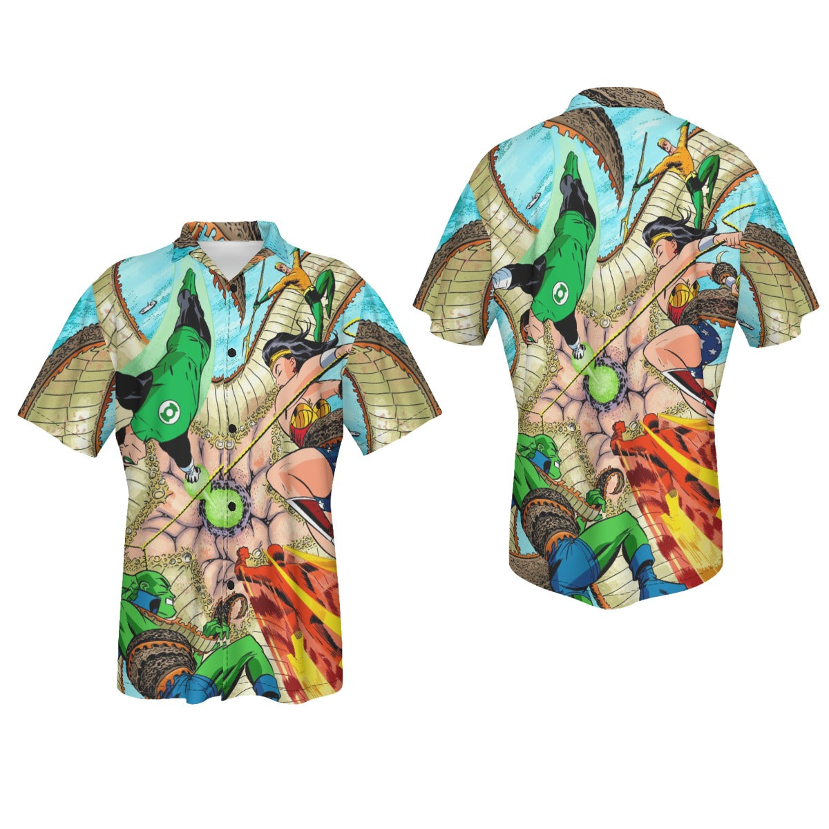 JLA VS STARRO - NEW FRONTIER All Over Print Shirt & Tank Top - DARWYN COOKE ART