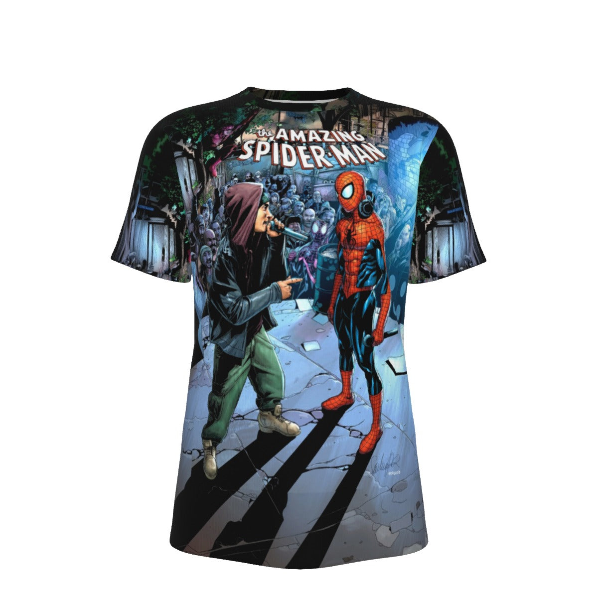 AMAZING SPIDERMAN 1 OVER PRINT SHIRT AND TANK TOP - EMINEM