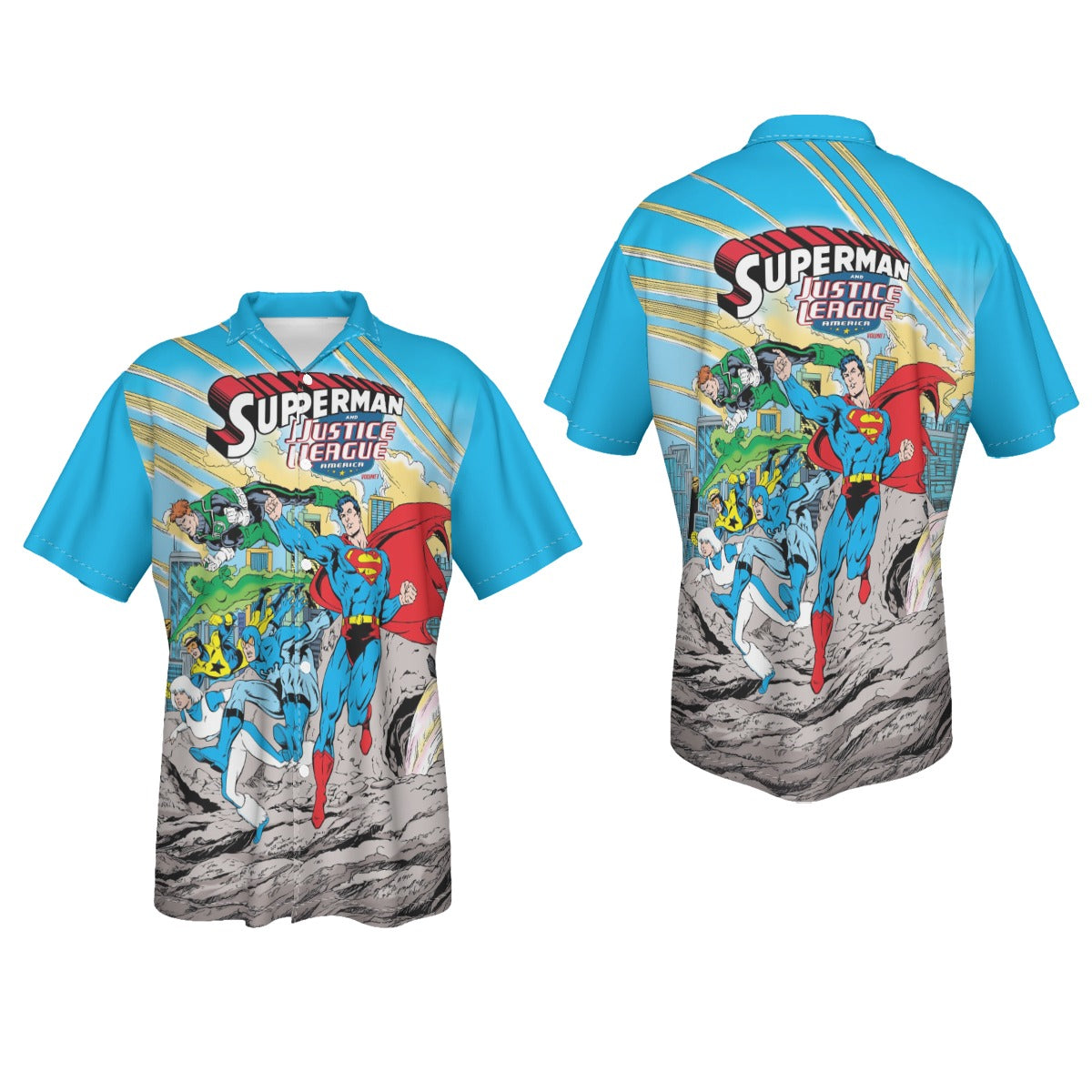 SUPERMAN AND THE JLA All Over Print Shirt & Tank Top