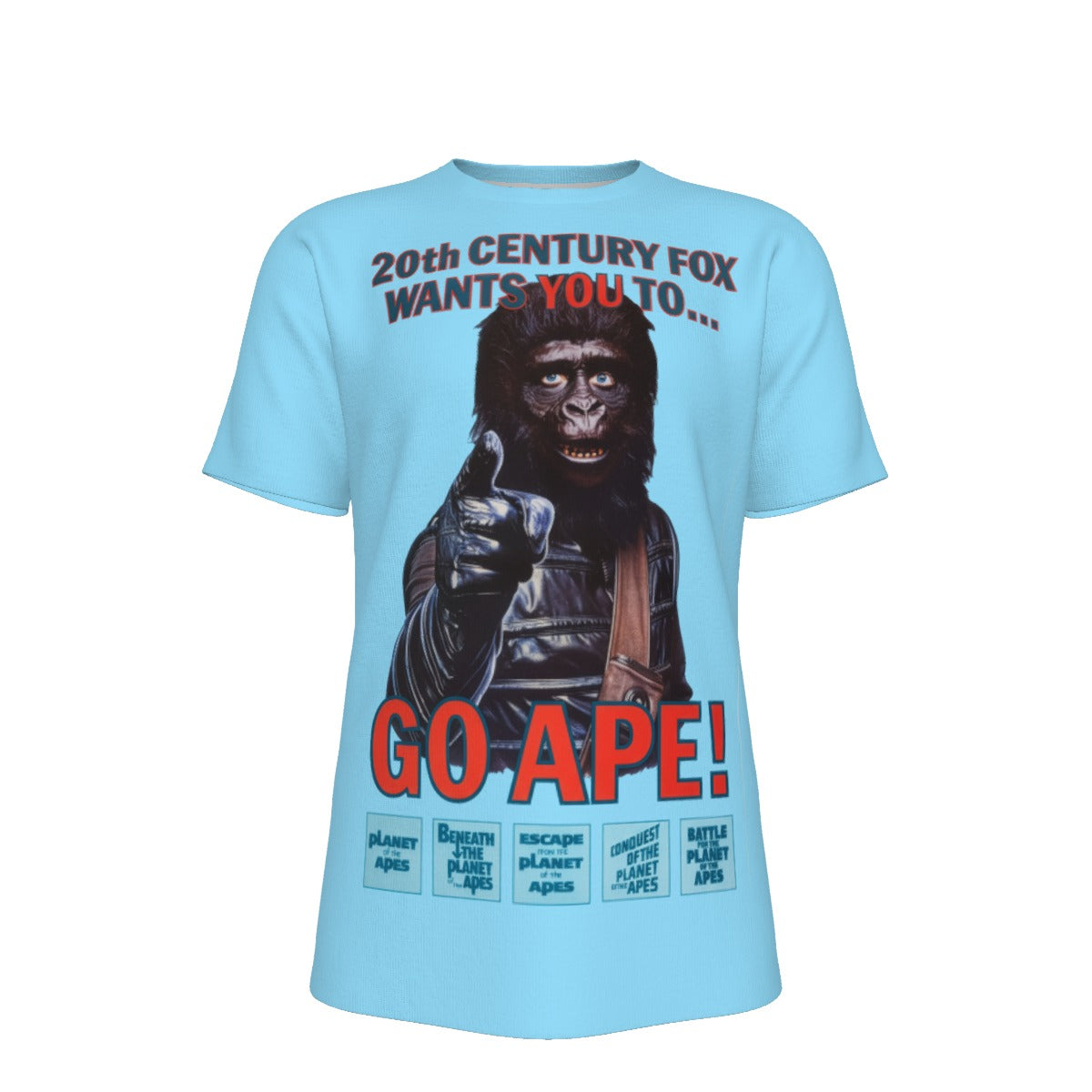 GO APE All Over Print Shirt & Tank Top -PLANET OF THE APES MOVIE POSTER