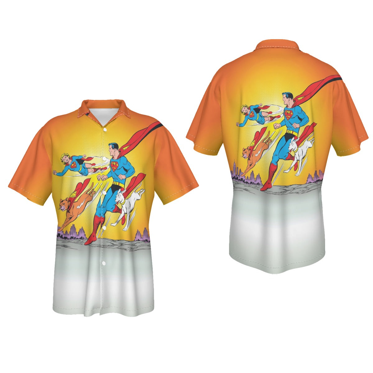SUPERMAN SUPERGIRL SUPERPETS All Over Print Shirt & Tank Top