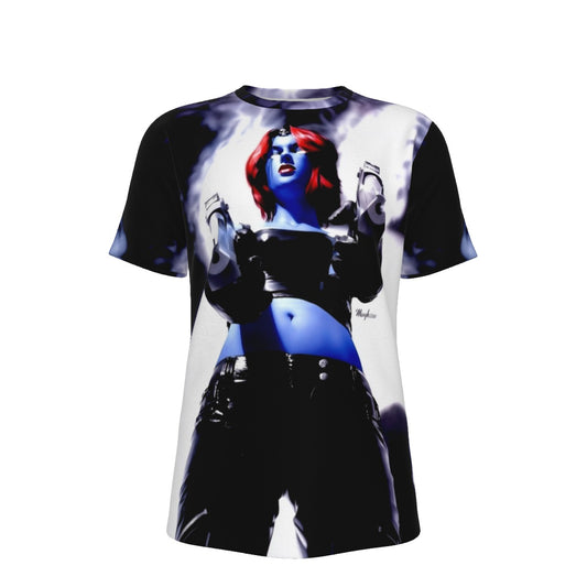 MYSTIQUE PINUP BY MAYHEW ALL OVER PRINT SHIRT AND TANK TOP