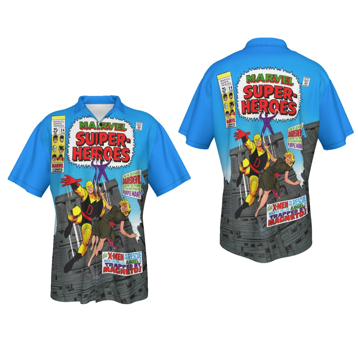 MARVEL SUPER HEROES 24 All Over Print Shirt & Tank Top - DAREDEVIL