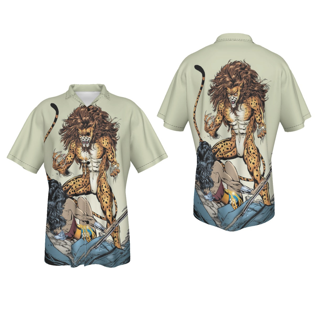 WONDER WOMAN VS CHEETAH All Over Print Shirt & Tank Top - PHIL JIMENEZ ART