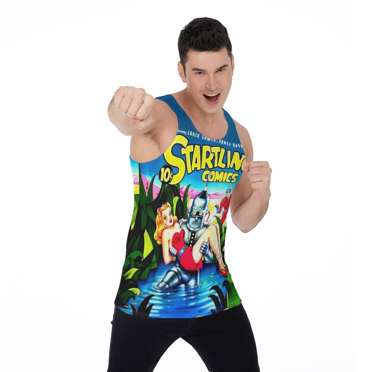 STARTLING COMICS 49 ALL OVER PRINT SHIRT AND TANK TOP