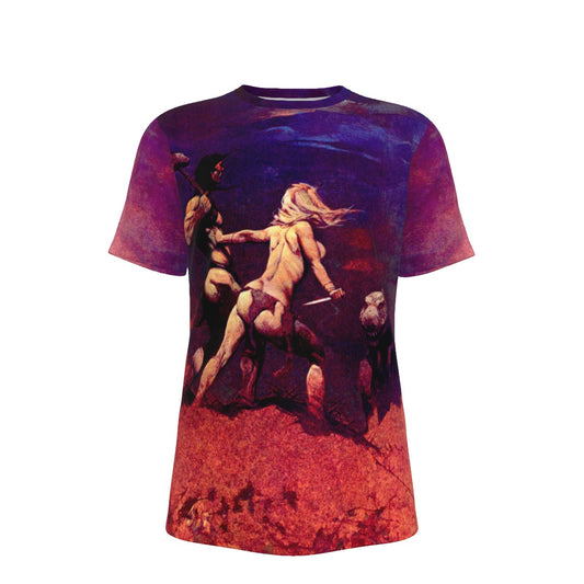 VAMPIRELLA 5 ALL OVER PRINT SHIRT AND TANK TOP- FRANK FRAZETTA