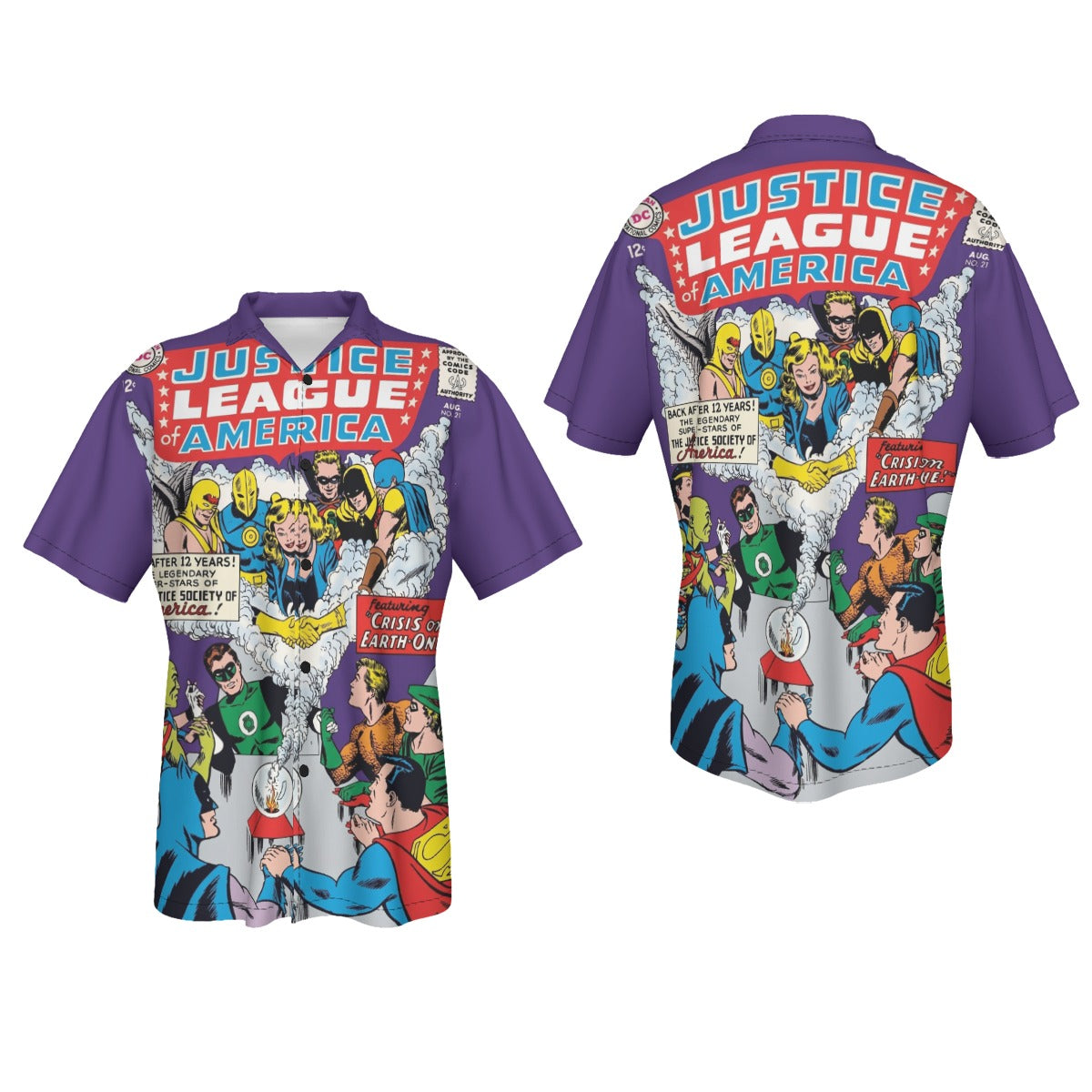 JUSTICE LEAGUE OF AMERICA 21 All Over Print Shirt & Tank Top - JLA