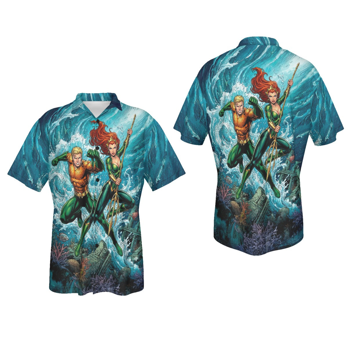 AQUAMAN MERA GO All Over Print Shirt & Tank Top - ORIGINAL ART