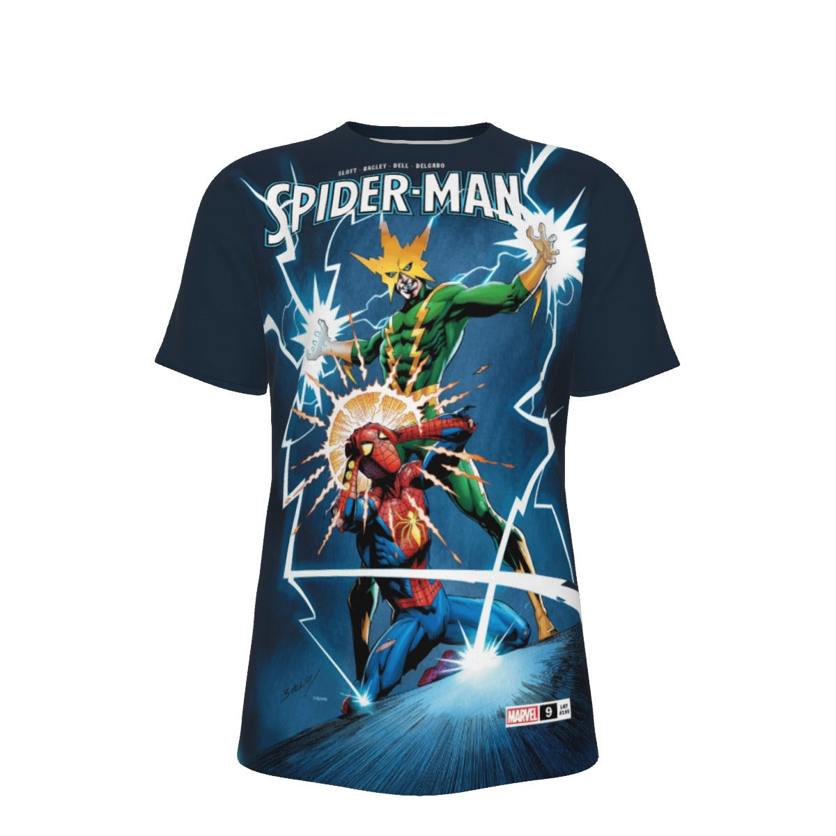 SPIDERMAN 9 V4 OVER PRINT SHIRT AND TANK TOP- ELECTRO