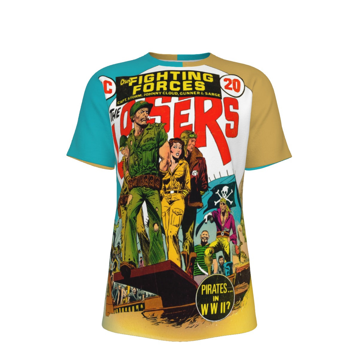 OUR FIGHTING FORCES 139 OVER PRINT SHIRT AND TANK TOP- THE LOSERS