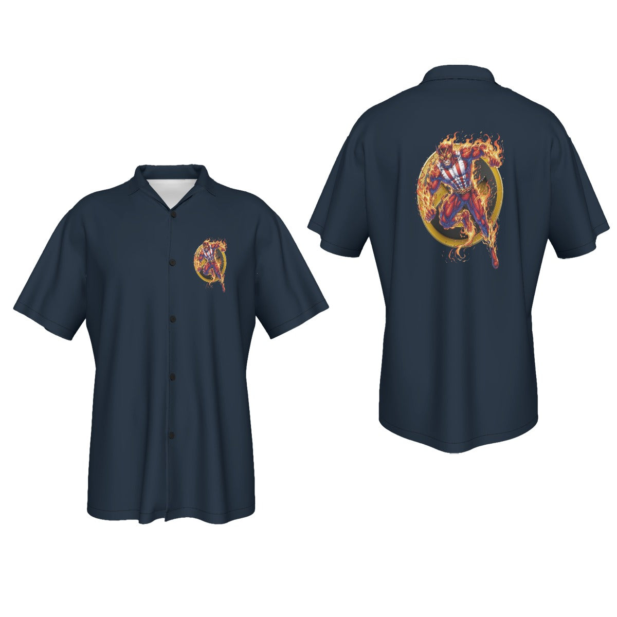 SUNFIRE GO All Over Print Shirt & Tank Top - XMEN GO ORIGINAL ART BY EKA