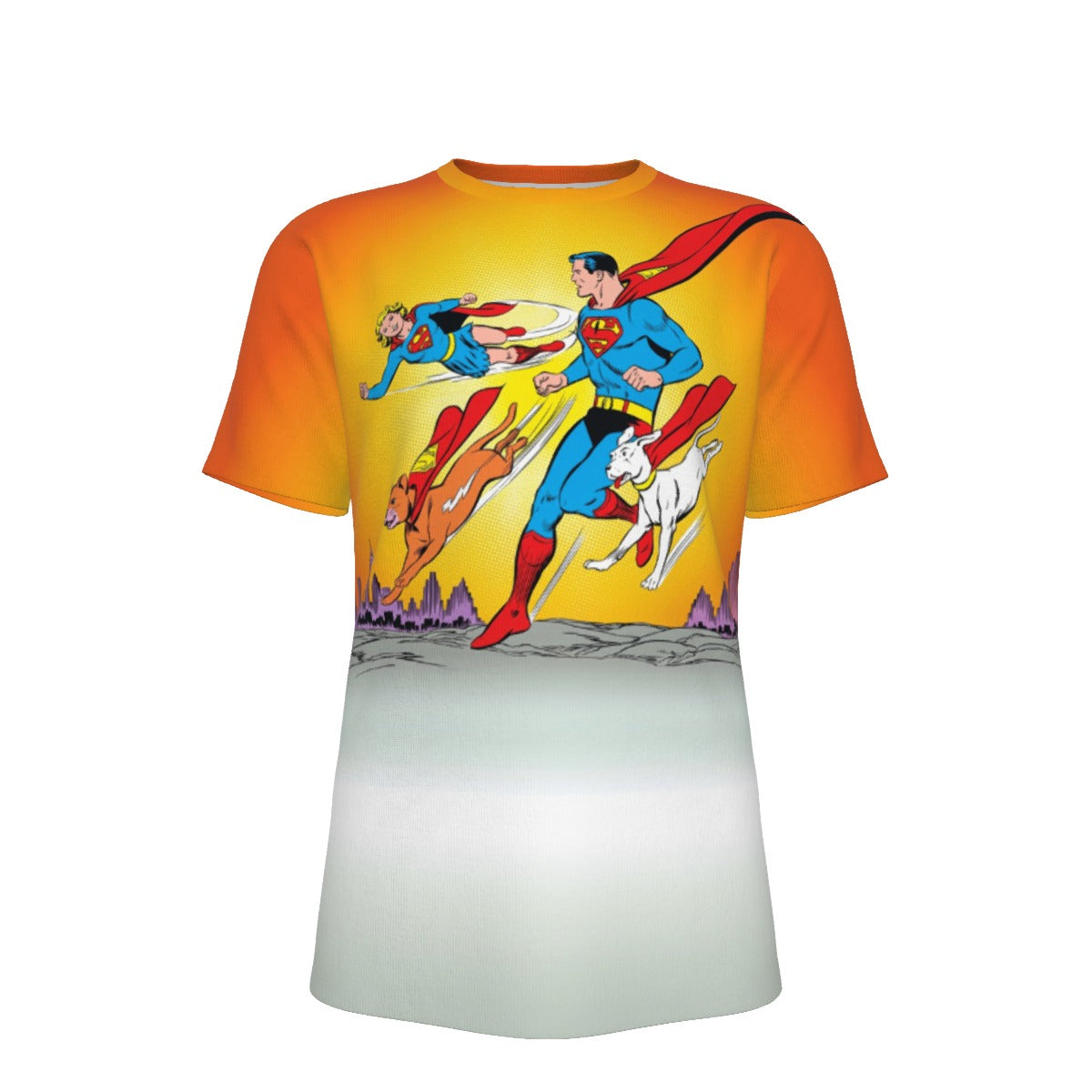 SUPERMAN SUPERGIRL SUPERPETS All Over Print Shirt & Tank Top