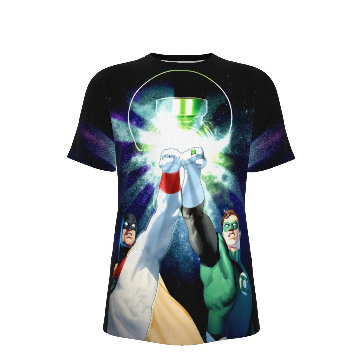 SPACE GHOST GREEN LANTERN PIN UP ALL OVER PRINT SHIRT AND TANK TOP