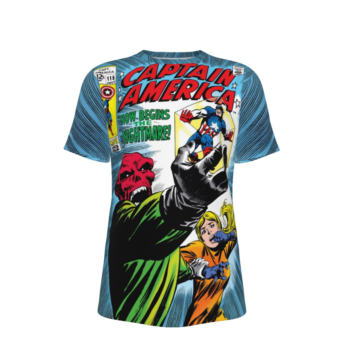 CAPTAIN AEMRICA 115 All Over Print Shirt & Tank Top