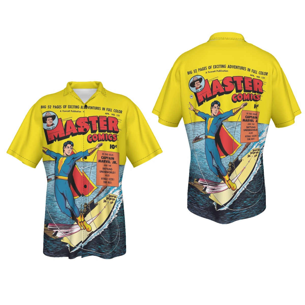 MASTER COMICS 121 All Over Print Shirt & Tank Top - CAPTAIN MARVEL JR