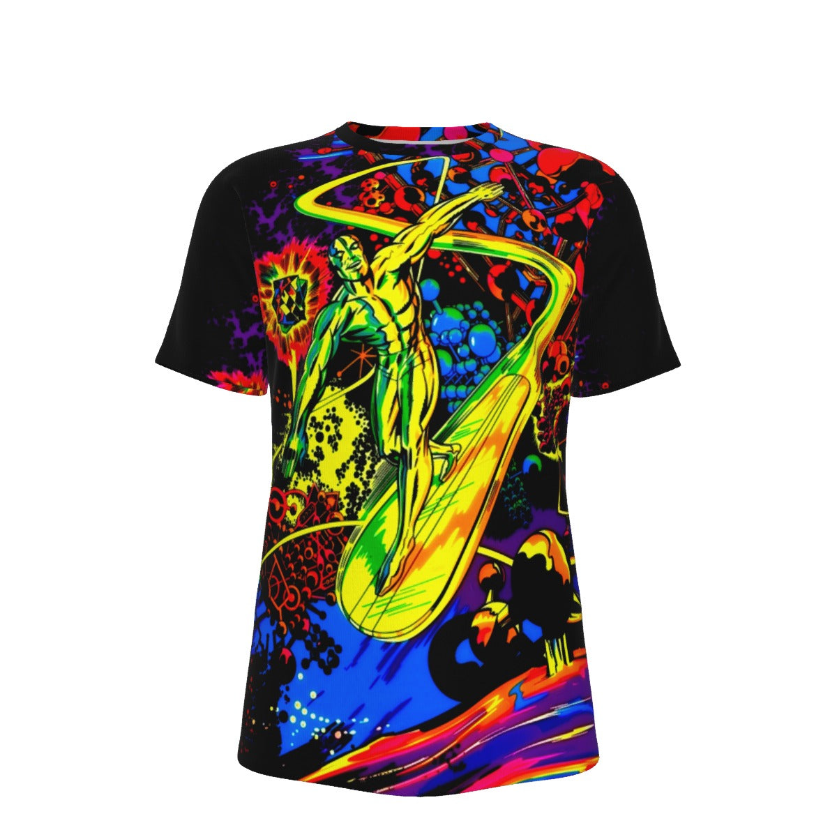 PSYCHEDELIC SILVER SURFER OVER PRINT SHIRT AND TANK TOP - JACK KIRBY ART