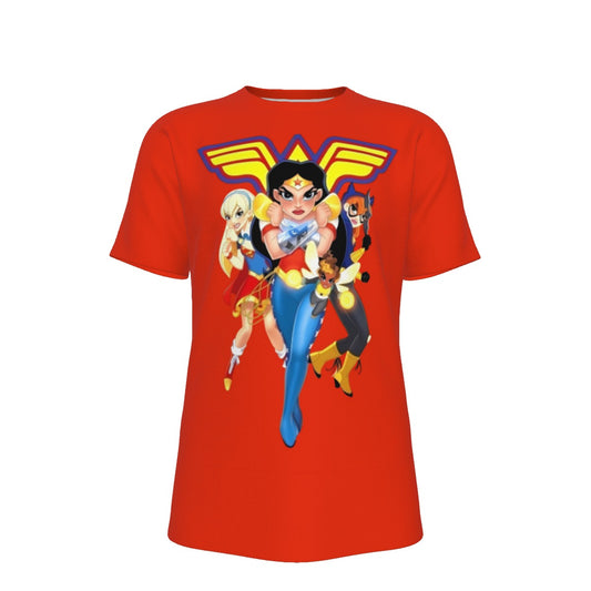 DC SUPERHERO GIRLS 1 ALL OVER PRINT SHIRT AND TANK TOP