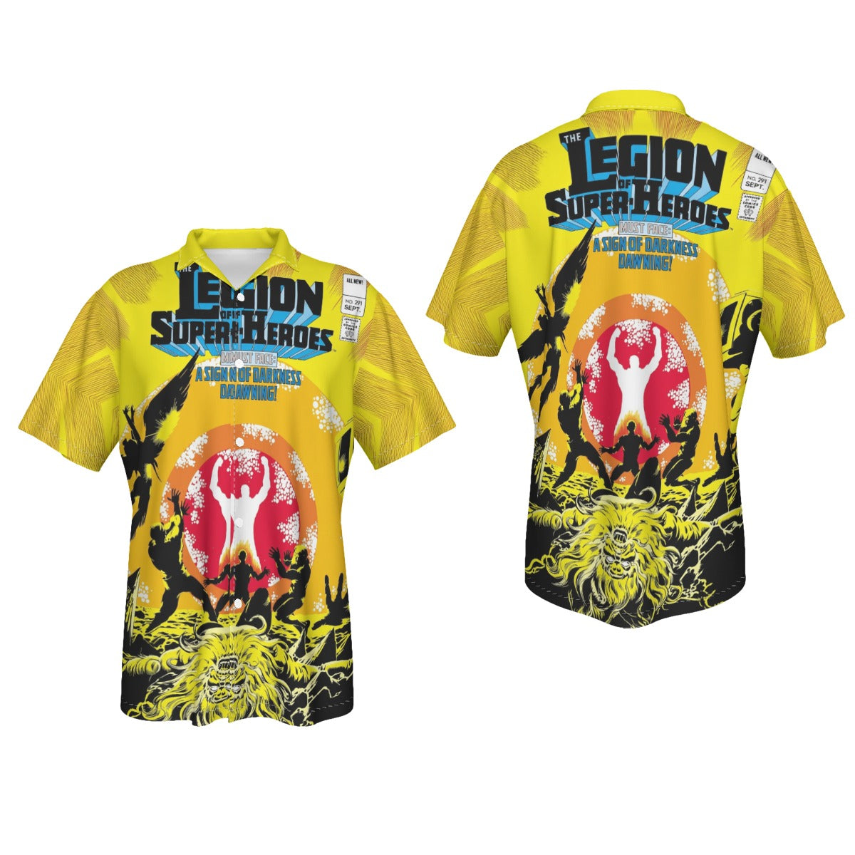 LEGION OF SUPERHEROES 291  All Over Print Shirt & Tank Top -THE GREAT DARKNESS SAGA