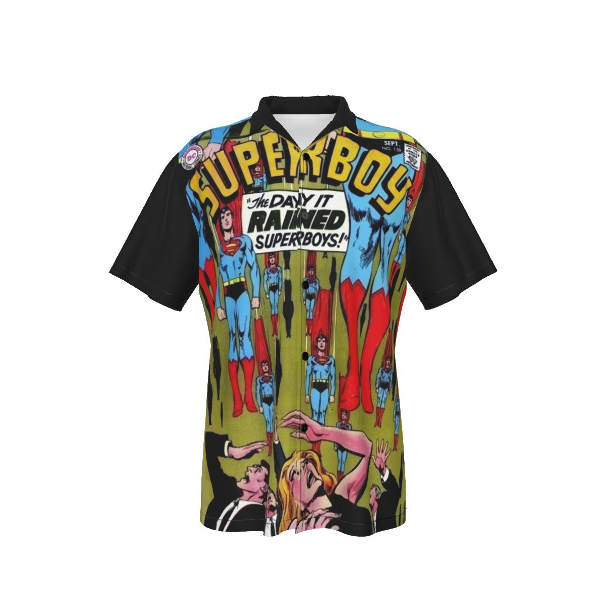 SUPERBOY 159 PIN UP OVER PRINT SHIRT AND TANK TOP