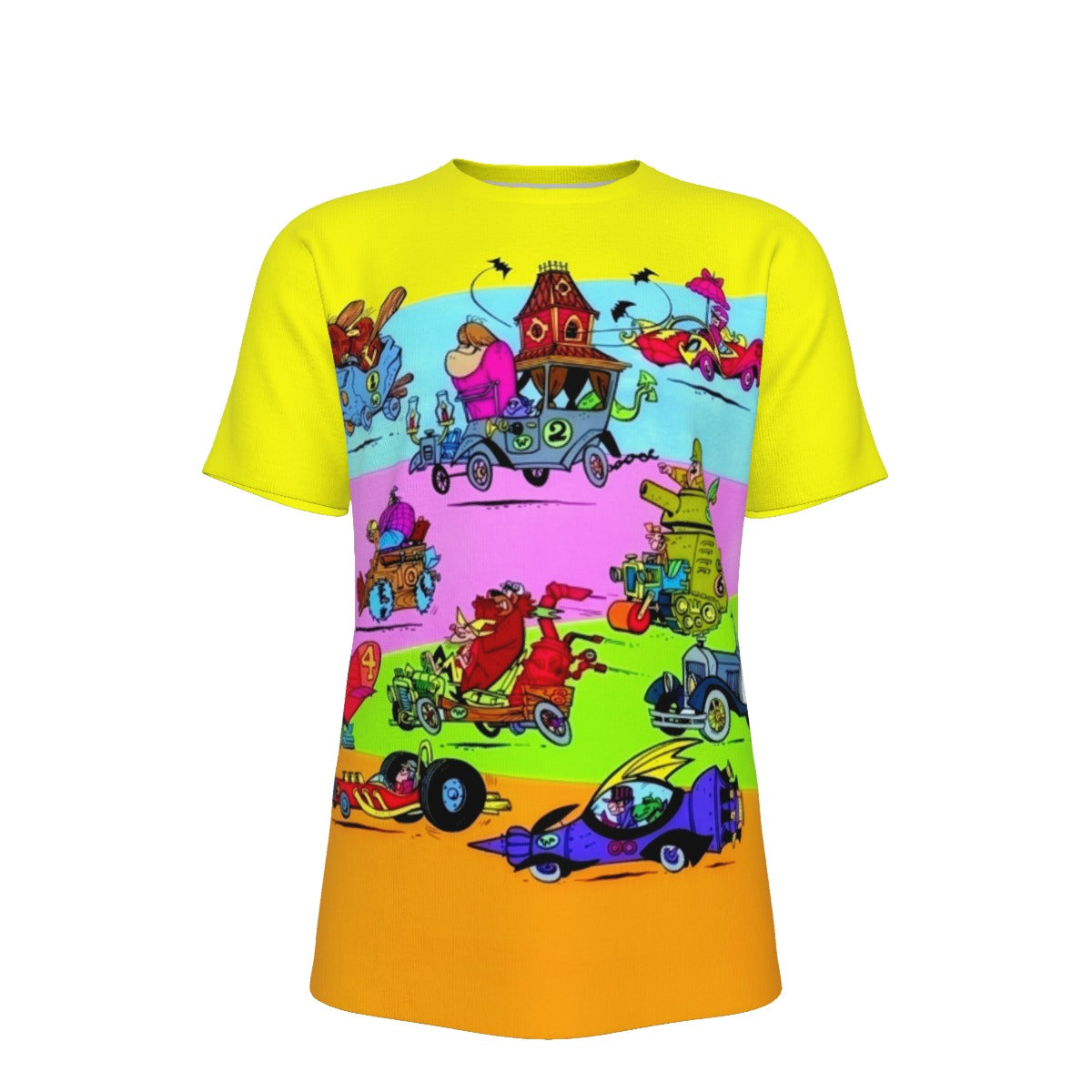 WACKY RACERS ALL OVER PRINT SHIRT AND TANK TOP