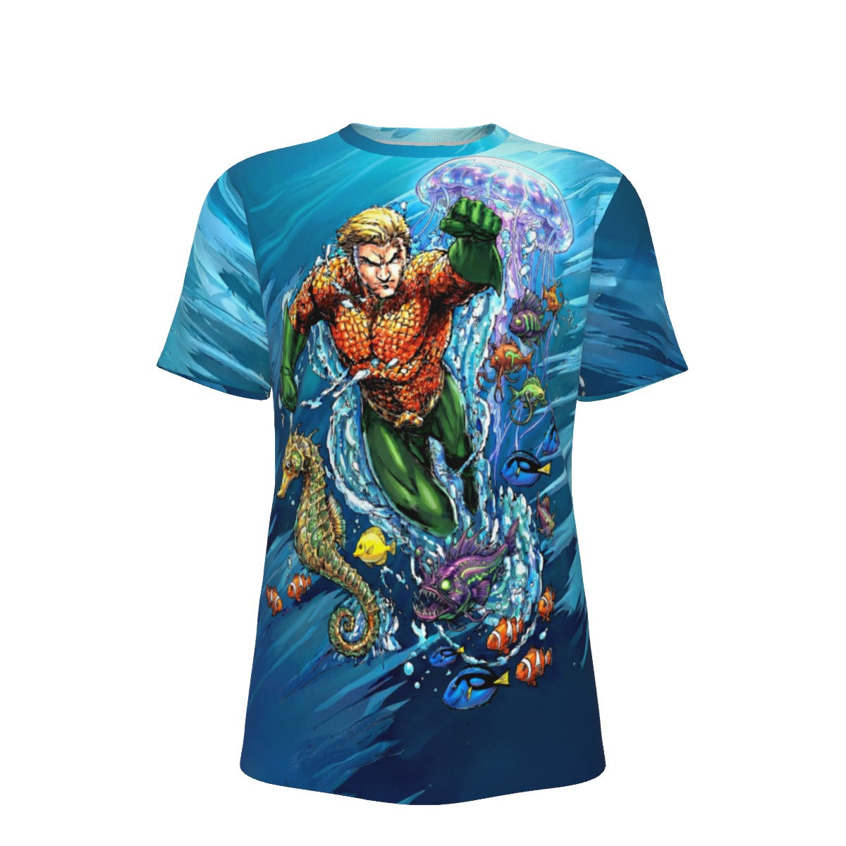 AQUAMAN GO All Over Print Shirt & Tank Top - ORIGINAL ART