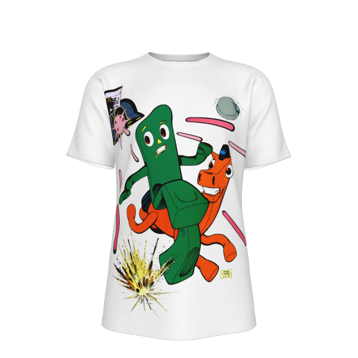 GUMBY AND POKEY SUMMER FUN All Over Print Shirt & Tank Top - ARTHUR ADAMS ART