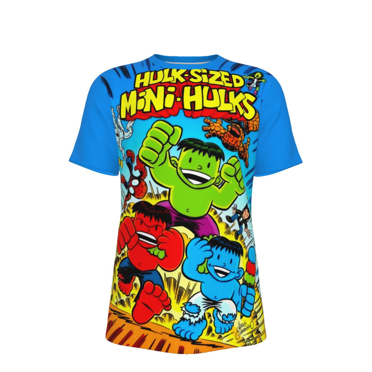 HULK SIZED MINI HULKS ALL OVER PRINT SHIRT AND TANK TOP