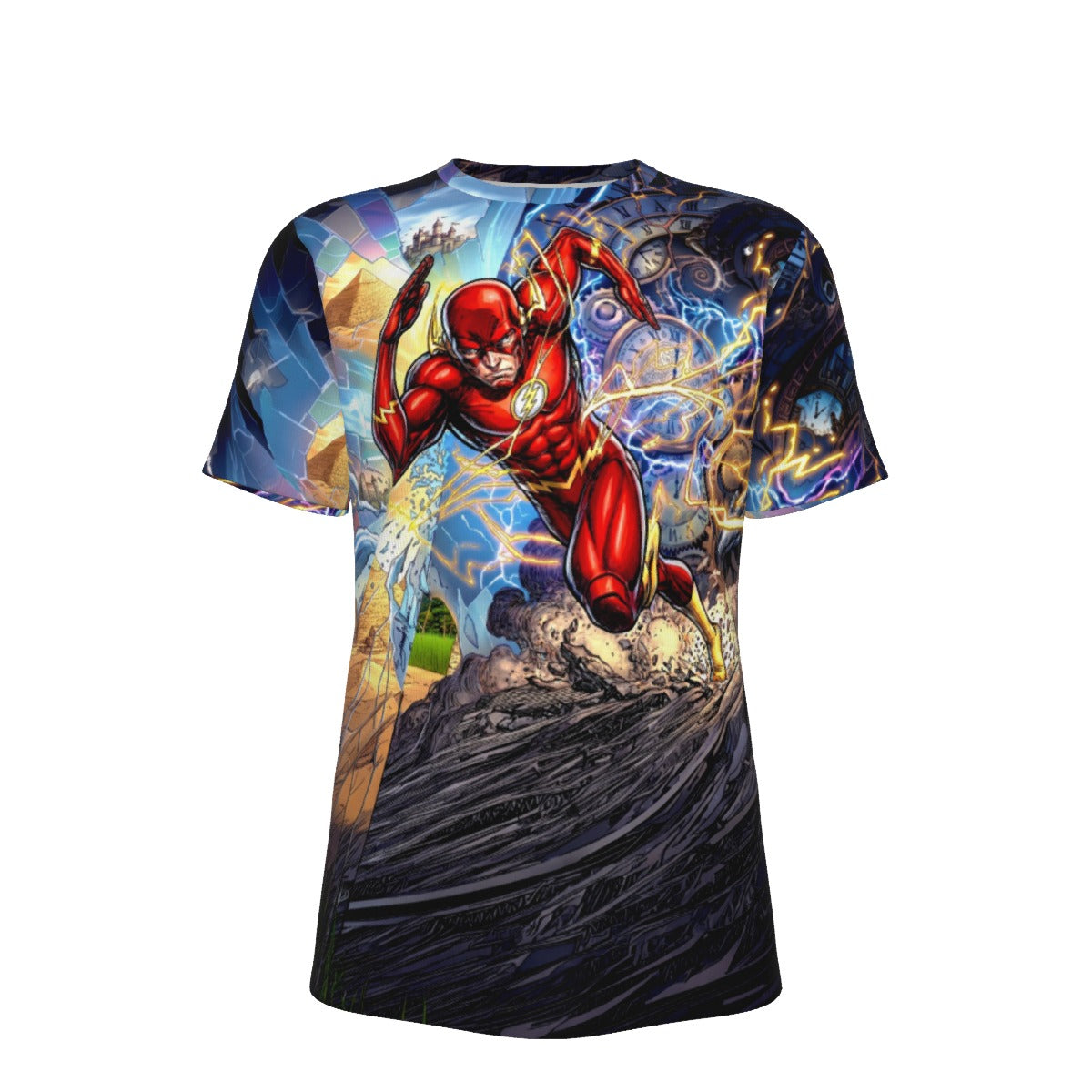 FLASH RUN THRU TIME All Over Print Shirt & Tank Top - ORIGINAL ART BY EKA