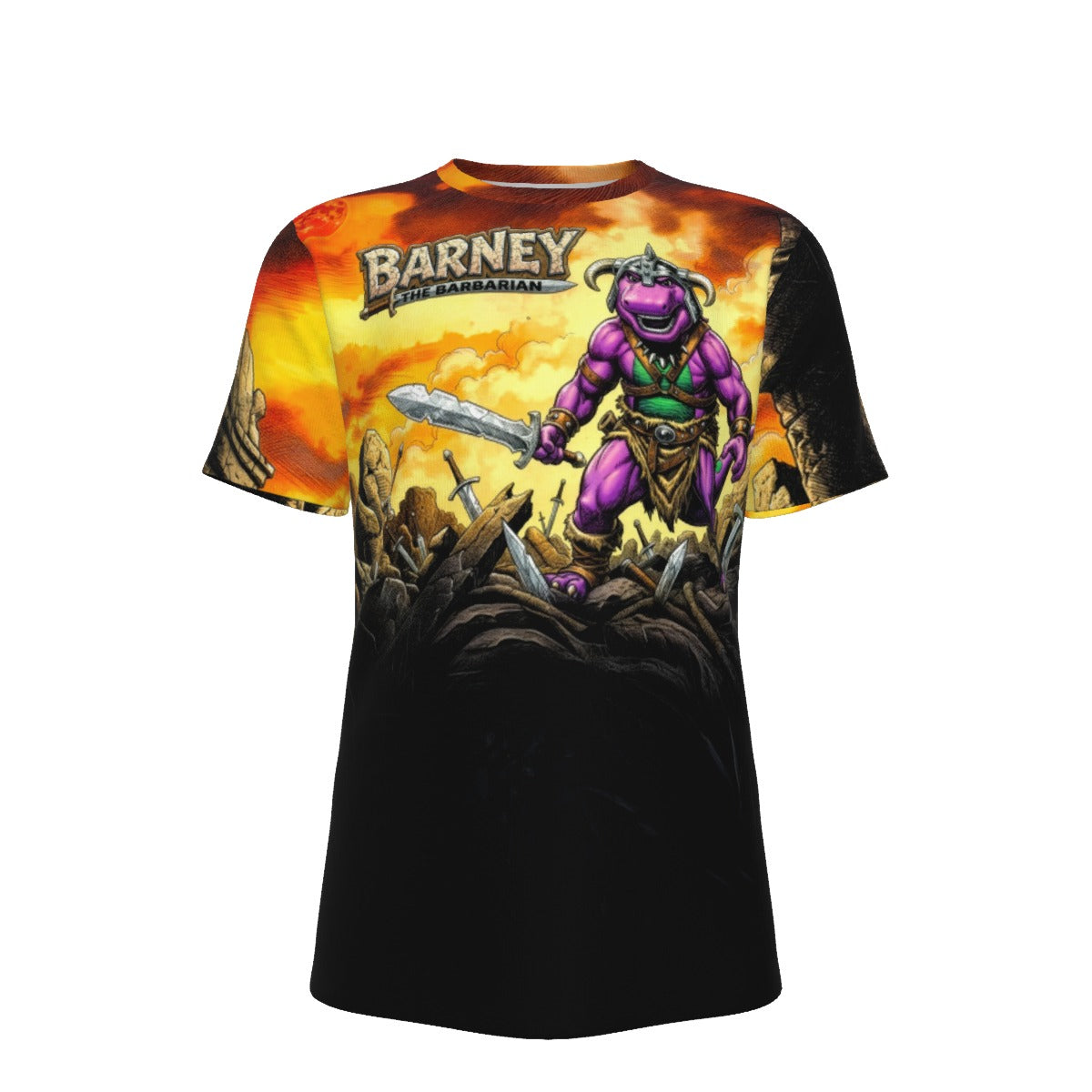 BARNEY THE BARBARIAN All Over Print Shirt & Tank Top