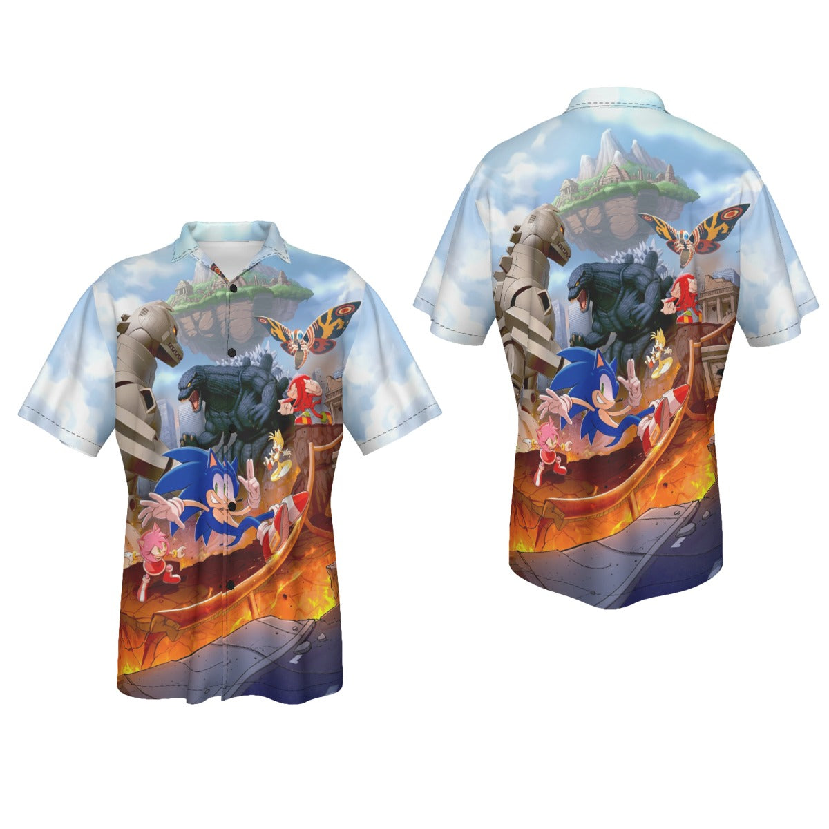 SONIC VS GODZILLA All Over Print Shirt & Tank Top