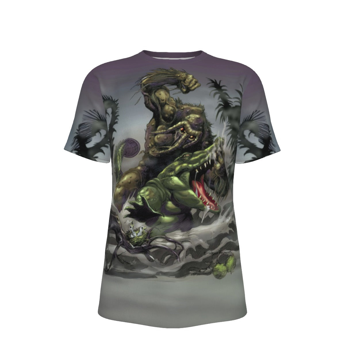 MANTHING VS CROC All Over Print Shirt & Tank Top - BRUNNER ART