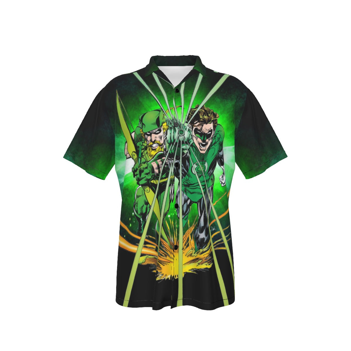 GREEN LANTERN GREEN ARROW TPBY ALL OVER PRINT SHIRT AND TANK TOP
