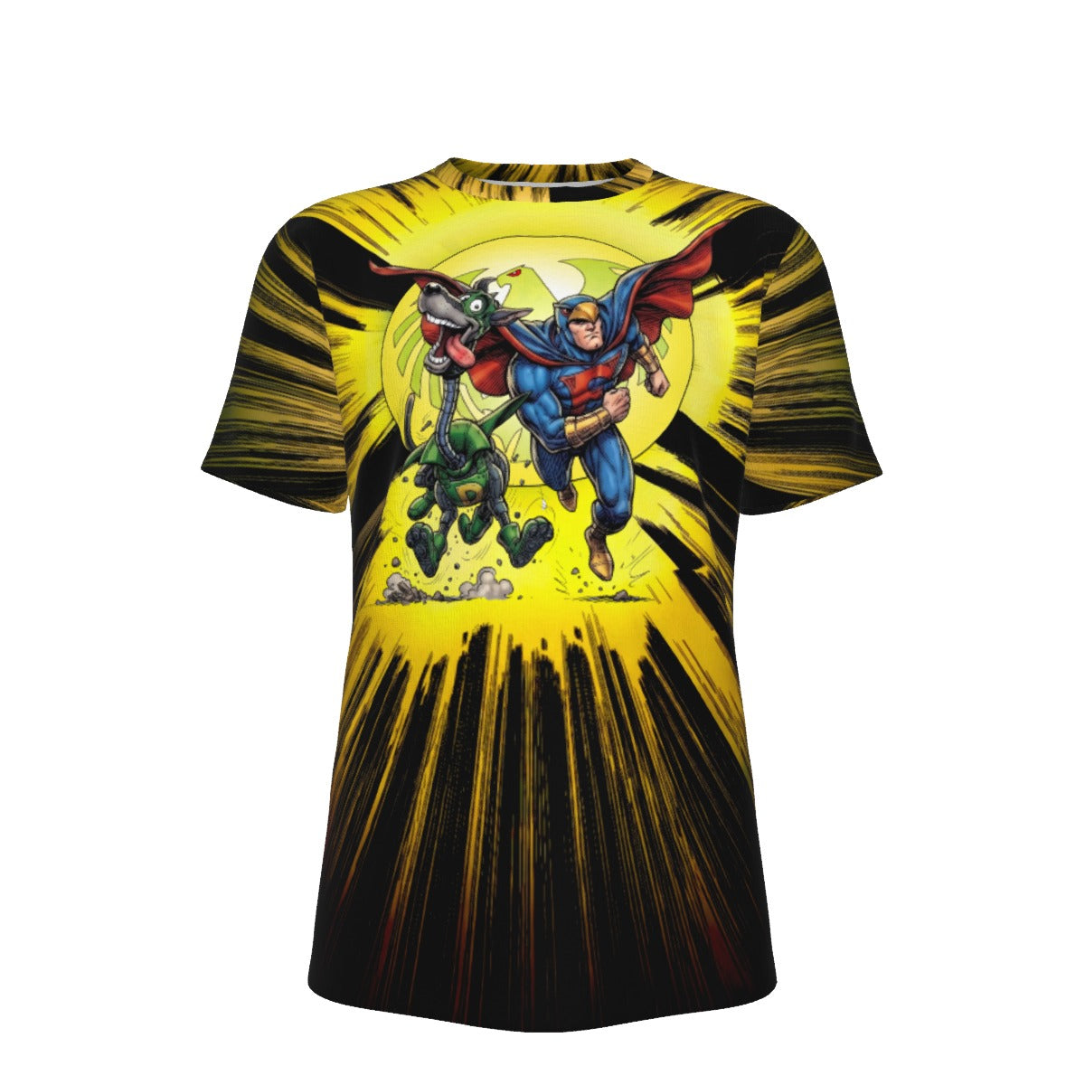 FALCON AND DYNOMUTT GO All Over Print Shirt & Tank Top - ORIGINAL ART BY EKA