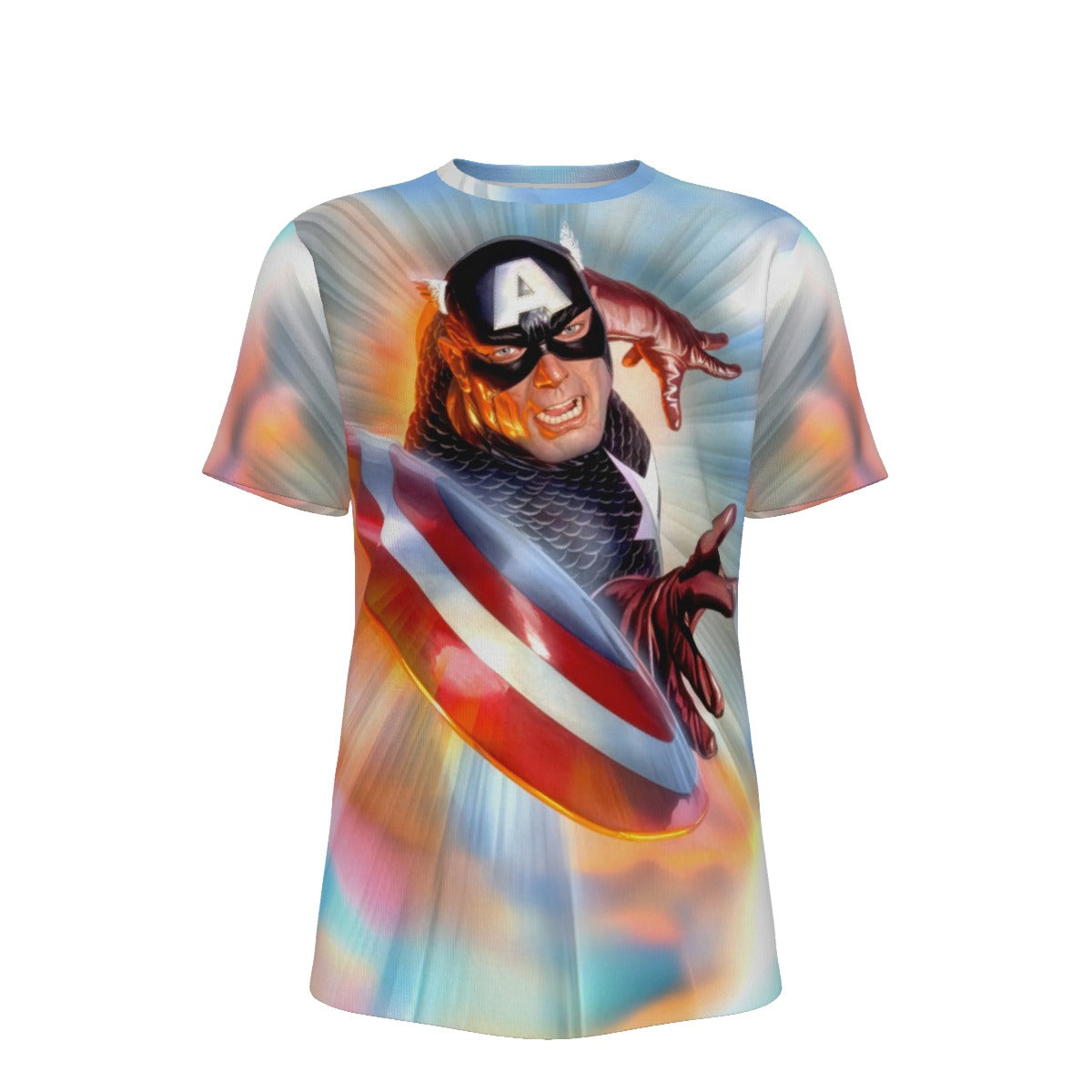 CAPTAIN AMERICA THROW All Over Print Shirt & Tank Top - ALEX ROSS ART