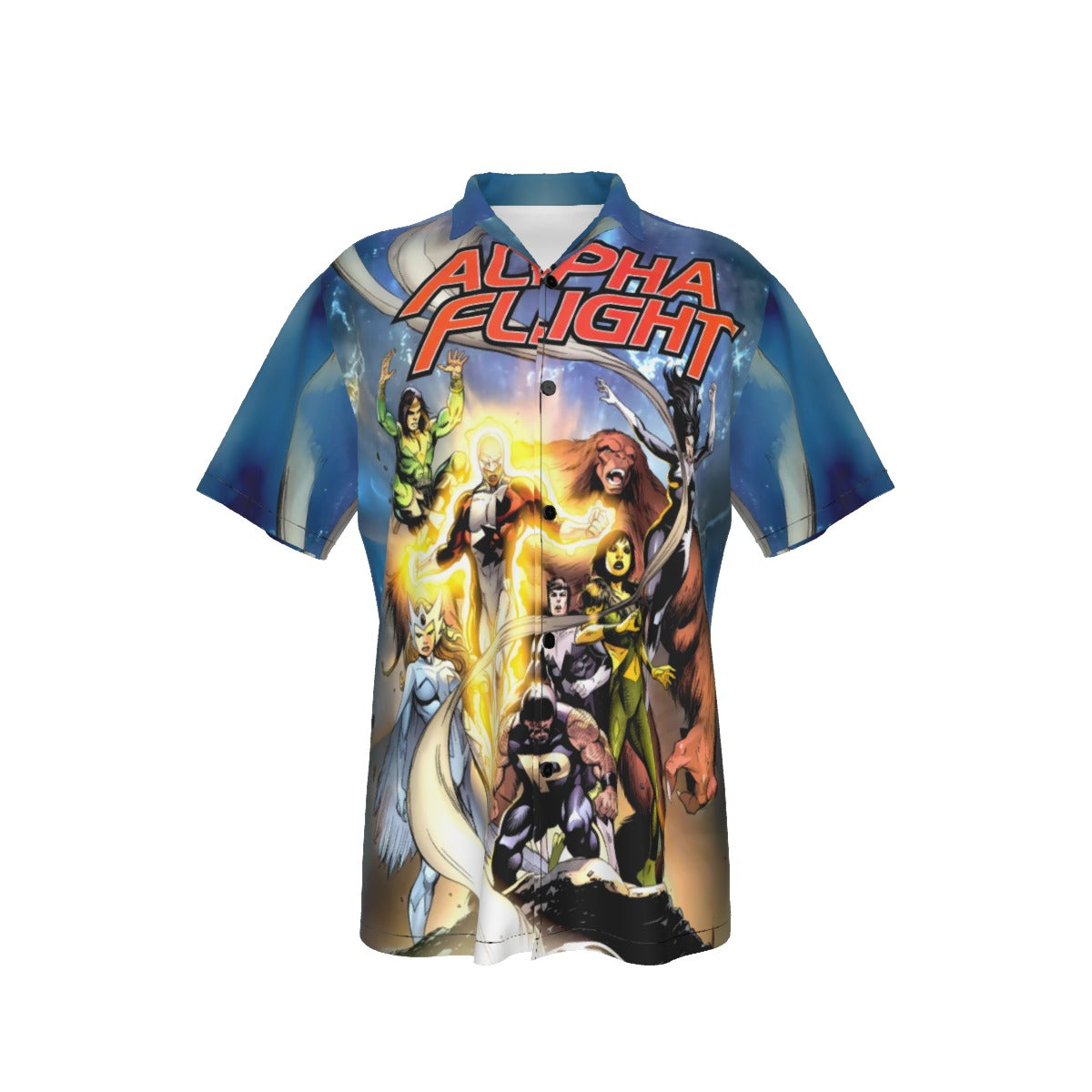 ALPHA FLIGHT FEAR ITSELF 6 OVER PRINT SHIRT AND TANK TOP