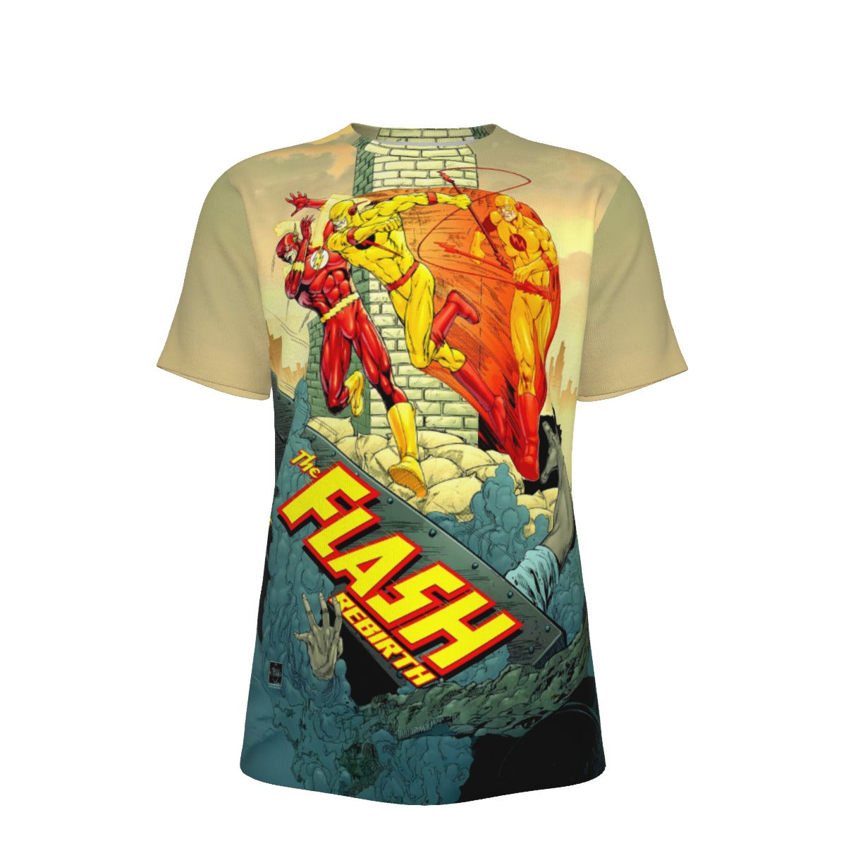 FLASH REBIRTH 5 OVER PRINT SHIRT AND TANK TOP