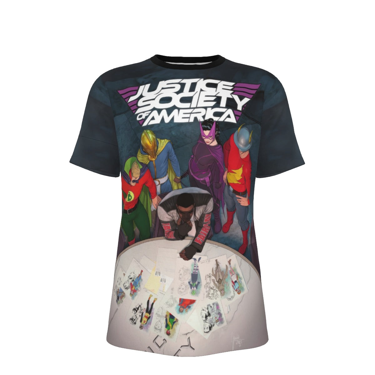 JUSTICE SOCIETY OF AMERICA 3 V6 All Over Print Shirt & Tank Top