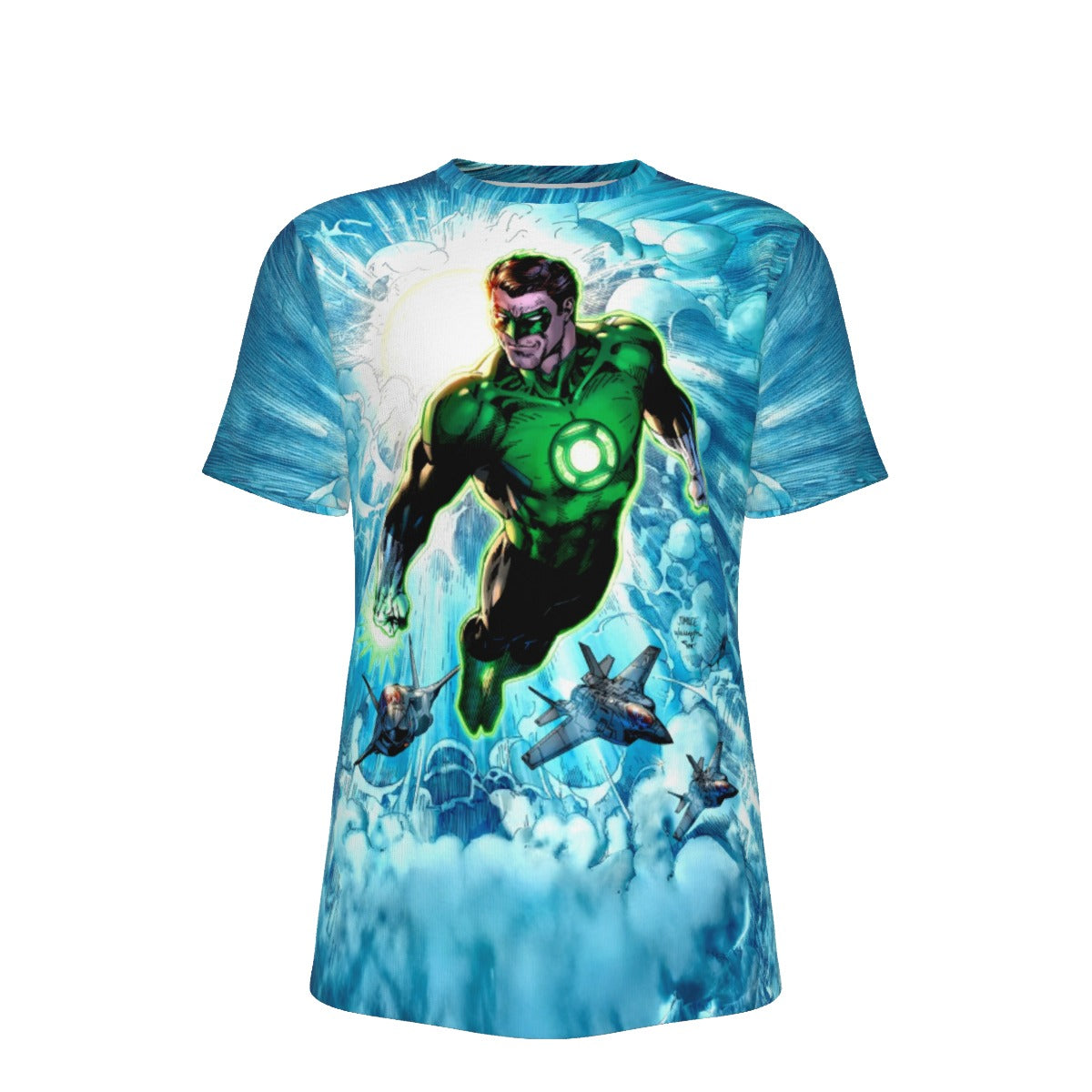 GREEN LANTERN 80TH ANNY All Over Print Shirt & Tank Top - JIM LEE ART