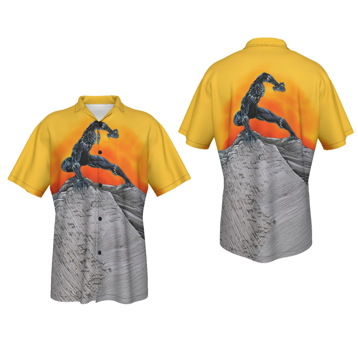 BLACK PANTHER PIN UP All Over Print Shirt & Tank Top -Seba Guidobono ART