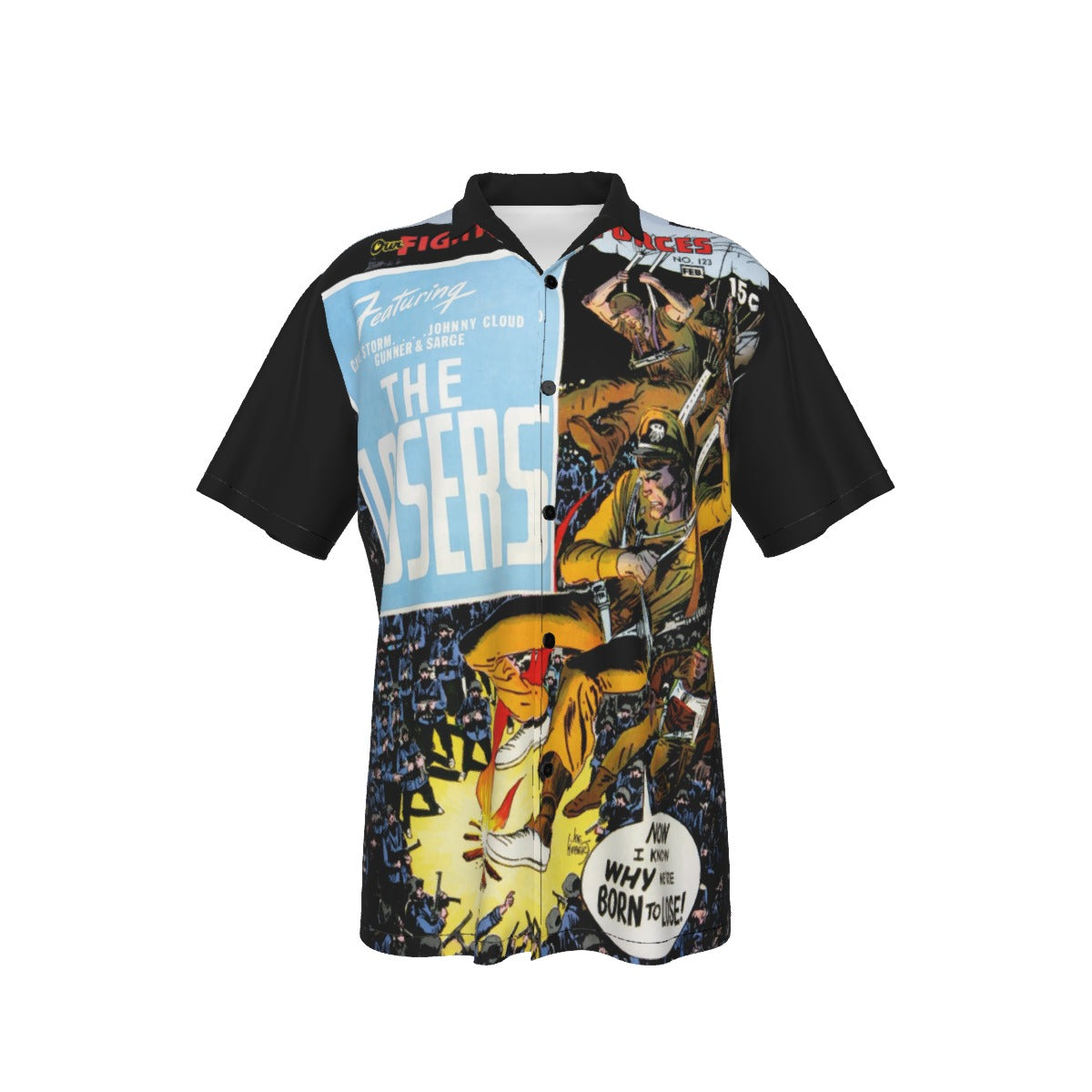 OUR FIGHTING FORCES 121 OVER PRINT SHIRT AND TANK TOP