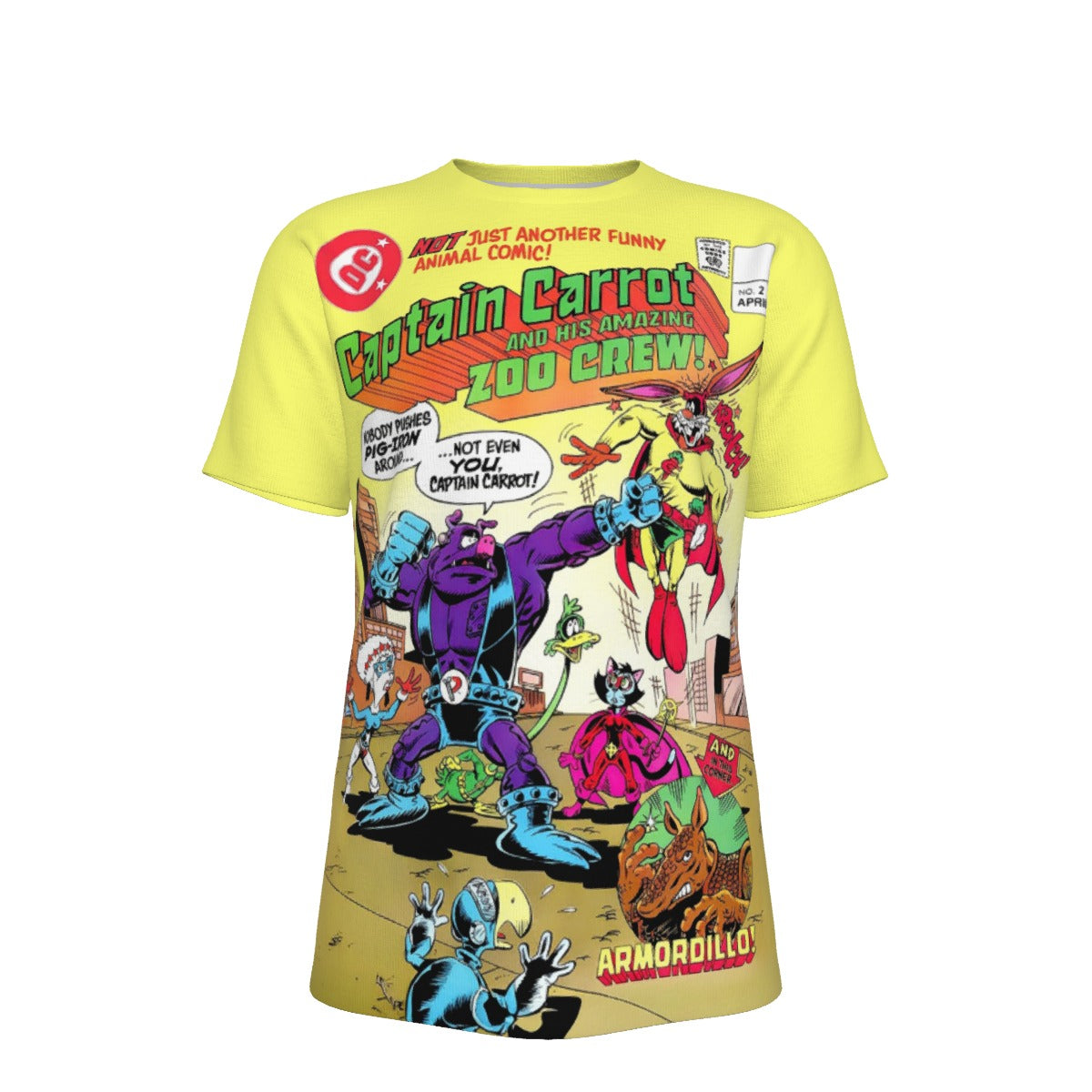 CAPTAIN CARROT AND THE AMAZING ZOO CREW 2 OVER PRINT SHIRT AND TANK TOP