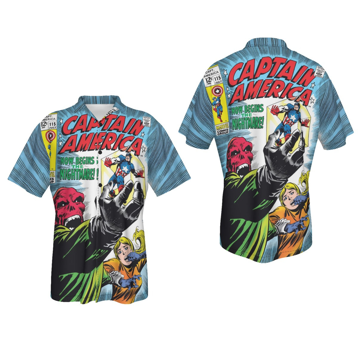 CAPTAIN AEMRICA 115 All Over Print Shirt & Tank Top