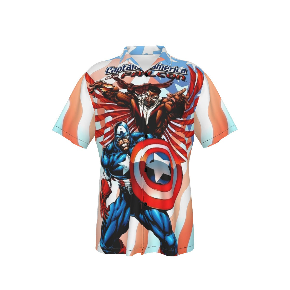 CAPTAIN AMERICA FALCON COLLECTION 2 ALL OVER PRINT SHIRT AND TANK TOP