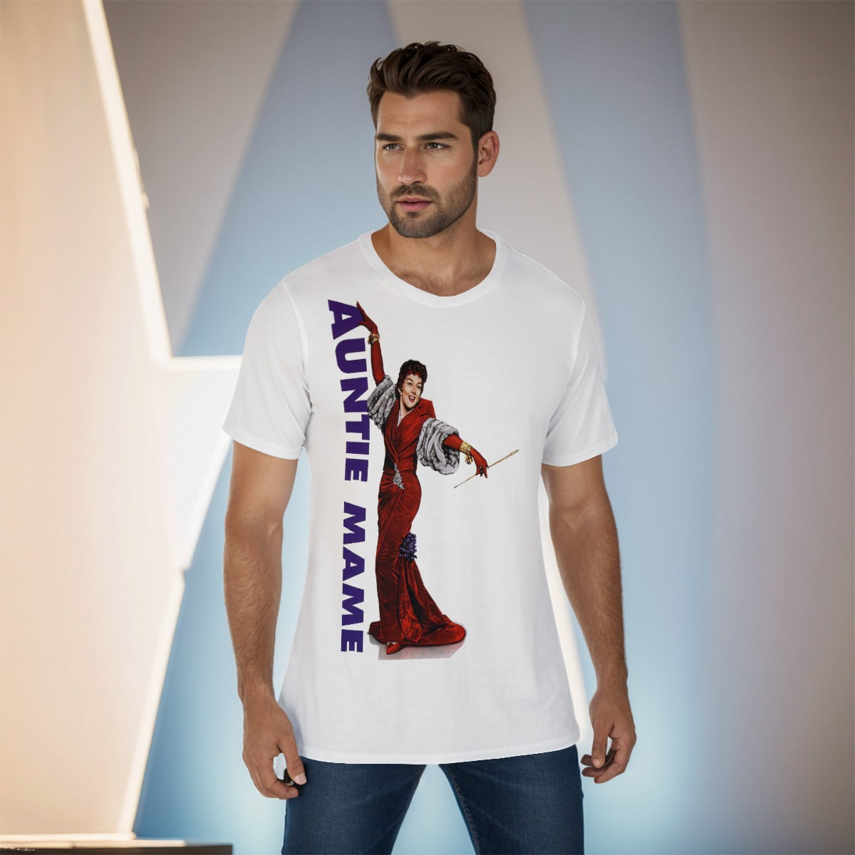AUNTIE MAME ALL OVER PRINT SHIRT & TANK