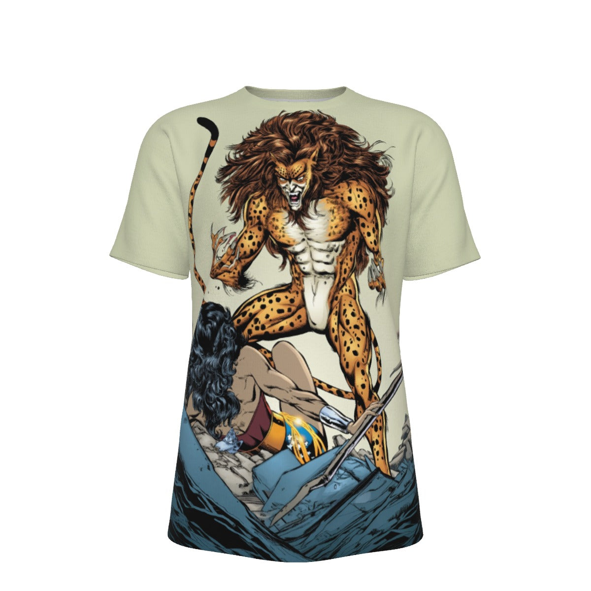 WONDER WOMAN VS CHEETAH All Over Print Shirt & Tank Top - PHIL JIMENEZ ART