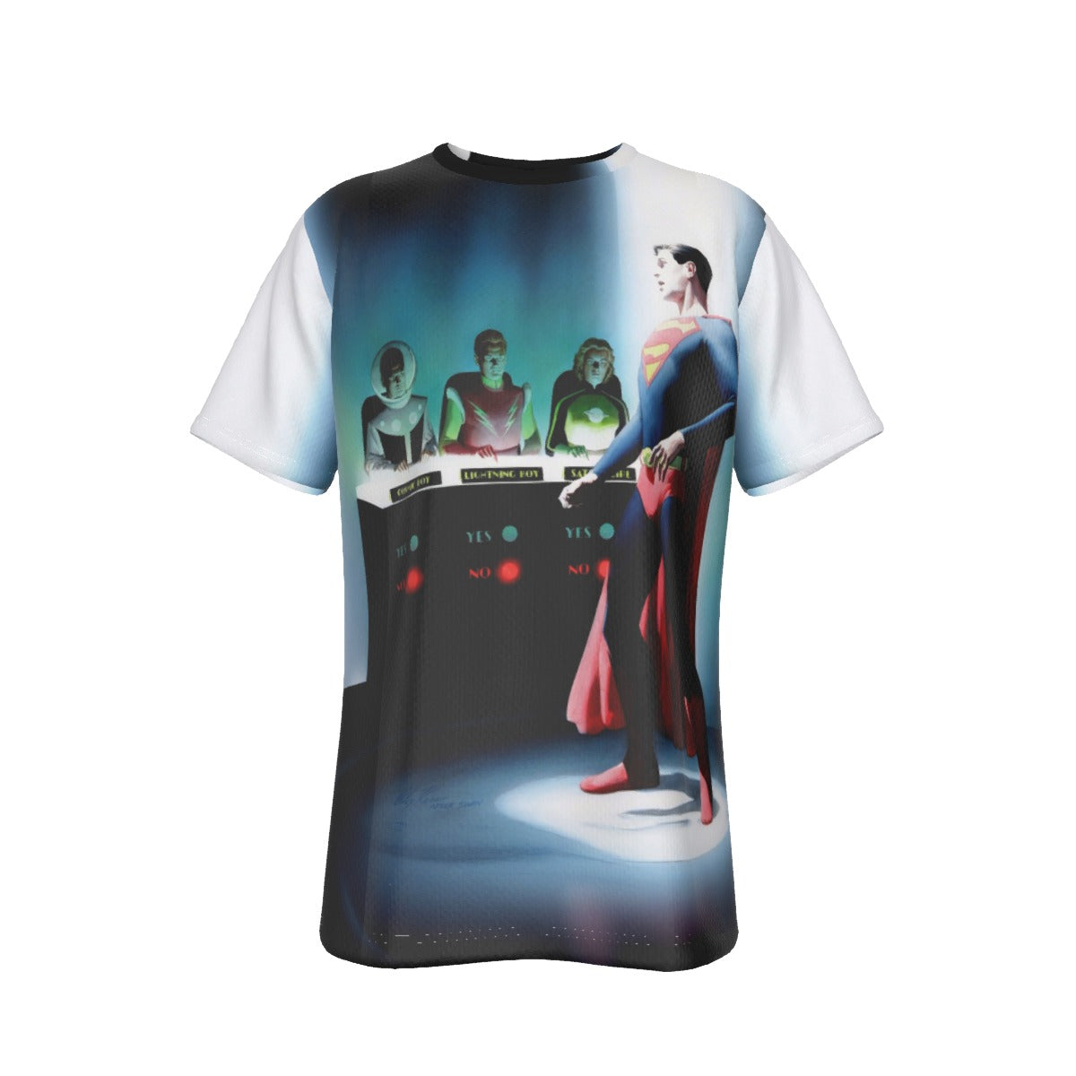 SUPERBOY AND LEGION TRYOUTS OVER PRINT SHIRT AND TANK TOP - ALEX ROSS ART