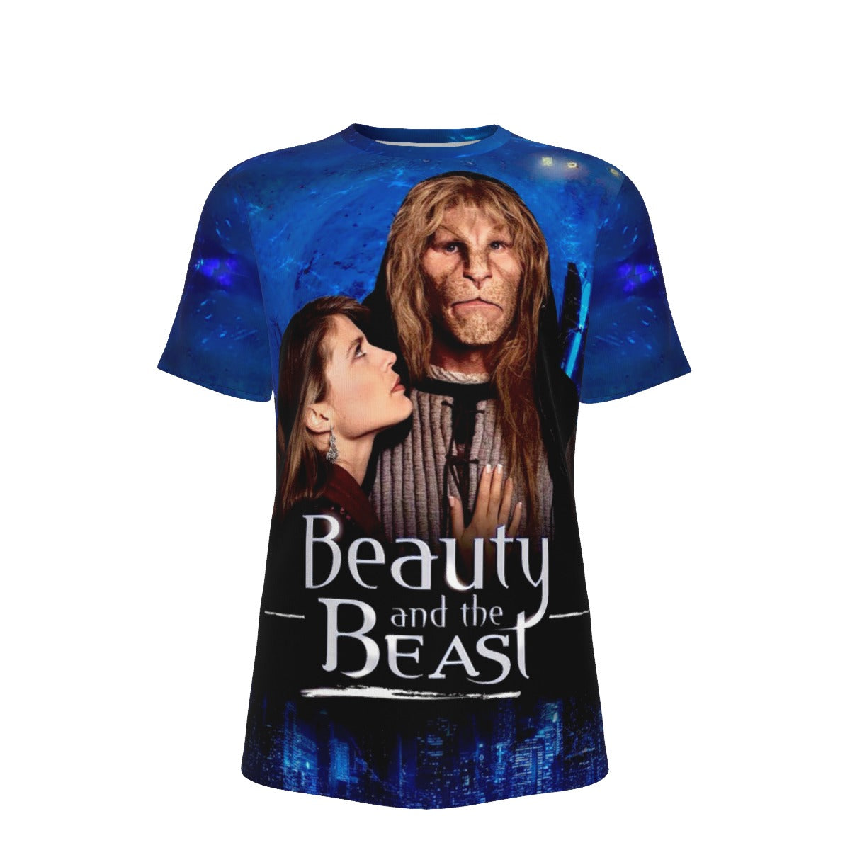 BEAUTY AND THE BEAST TV POSTER OVER PRINT SHIRT AND TANK TOP