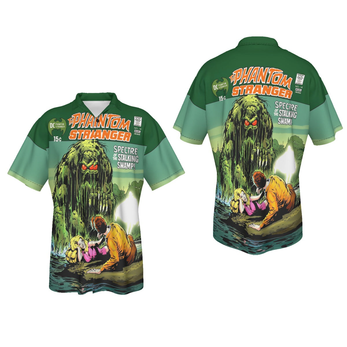 PHANTOM STRANGER 14 All Over Print Shirt & Tank Top - SWAMP THING -NEAL ADAMS ART