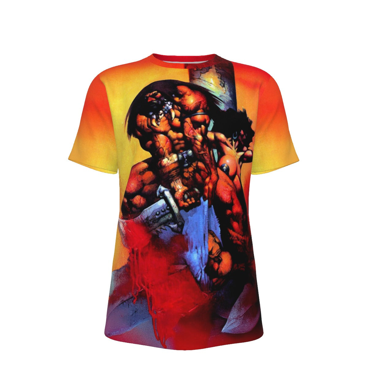 CONAN PIN UP OVER PRINT SHIRT AND TANK TOP - BISLEY ART