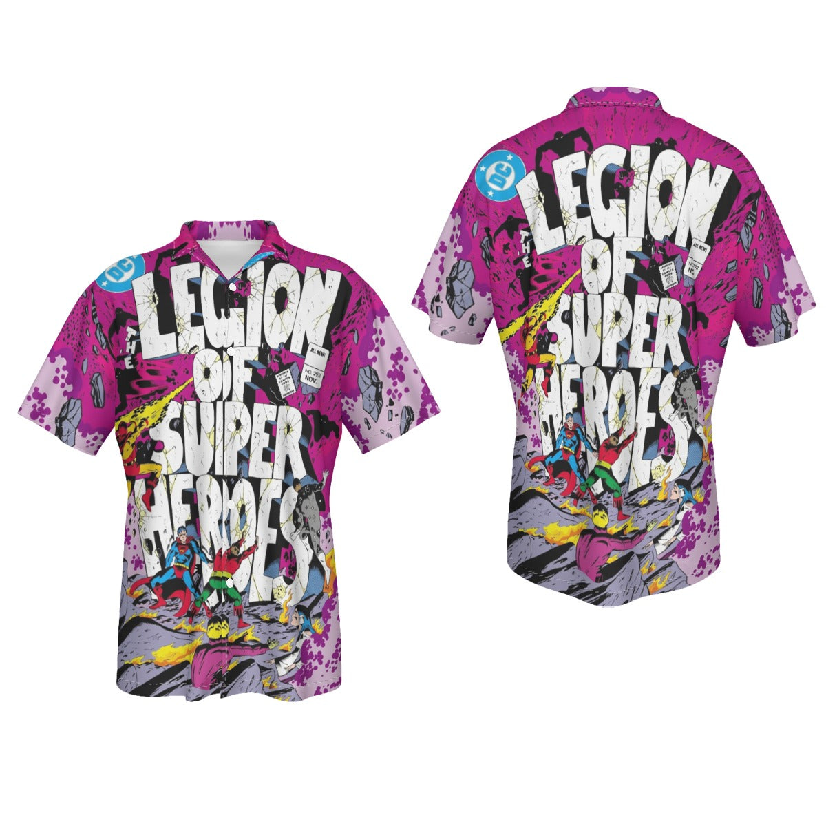 LEGION OF SUPERHEROES 293  All Over Print Shirt & Tank Top -THE GREAT DARKNESS SAGA